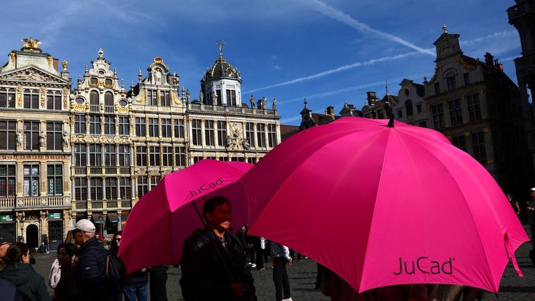 Grand Place, en el centro de Bruselas, capital de Bélgica.