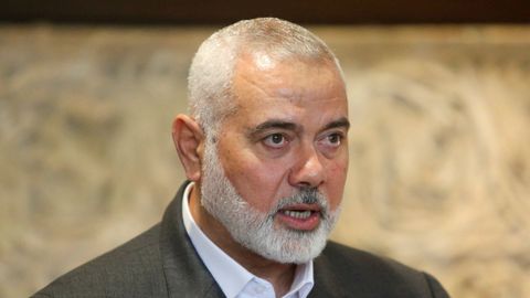 El líderde Hamas, Ismail Haniya, en una imagen de archivo.
