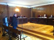 Un momento de la declaraci�n de Ra�l Francisco B�veda en la Audiencia