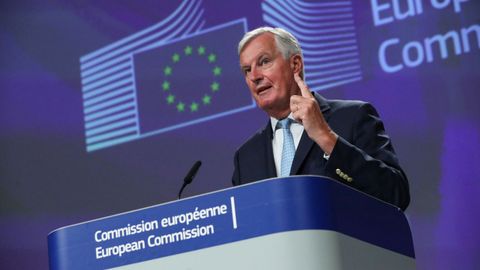 El jefe negociador europeo para la futura relacin con el Reino Unido, Michel Barnier