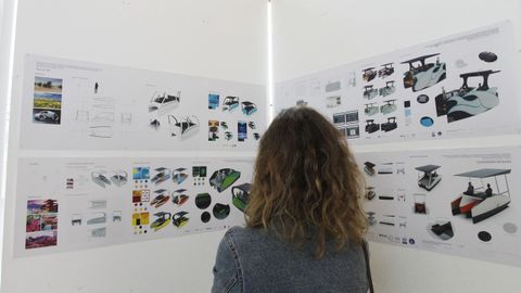Los diseños de los estudiantes se exhiben en la primera planta de la EUDI