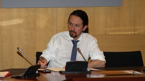Pablo Iglesias, en su despacho en el ministerio