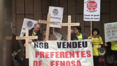 Manifestaci�n de afectados por las preferentes en A Coru�a