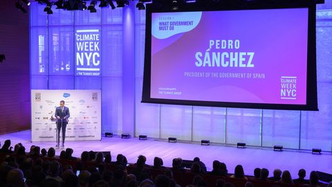 Pedro Sánchez, participa en la inauguración de la Climate Week en Nueva York