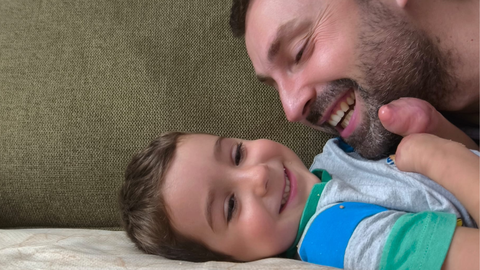 Mael y su padre, Pablo