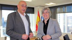 Reunión del alcalde de Valdoviño con la directora general de SEPES, en Madrid