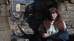 Elena Pedreira, vecina de Boborás que perdió su casa tras un incendio provocado por un vecino