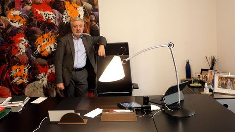José Blanco, en su despacho de la consultora que dirige, en Madrid