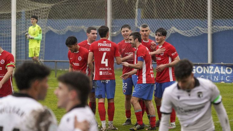 La UD Ourense colisionó ante un filial burgalés aplicado en la fase defensiva (1-1)
