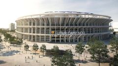 Imagen oficial del club sobre el diseo final de nuevo Camp Nou