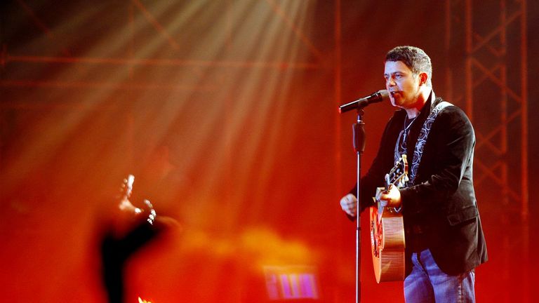 Imagen de archivo de Alejandro Sanz en una actuación en el Ifevi de Vigo en el 2010