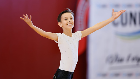 Daniel Berm�dez es una de las j�venes promeses del patinaje art�stico