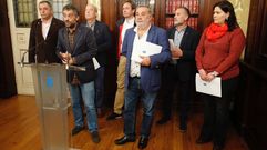 Firma de la Declaracin de Mara Pita con alcaldes da comarca para impulsar rea metropolitana