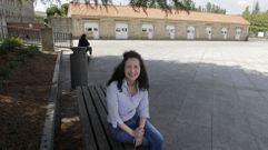 Katy Varela, con la Casitas de la Compaa al fondo, donde ubicara la oficina de turismo