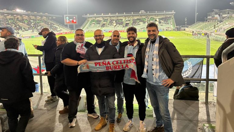 «O fútbol é unha desculpa fantástica para viaxar: da Mariña a Bucarest e de aí a Razgrad, en Bulgaria, co Celta»