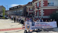 Manifestacin celebrada en Ponte Caldelas el pasado domingo contra el trasvase y otro embalse