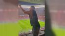 Momento del vídeo publicado en X por @atletiuniverse