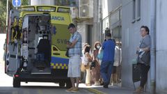 Entrada del servicio de urgencias del hospital Montecelo, en Pontevedra, esta semana