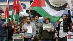 Protesta contra los ataques a Palestina
