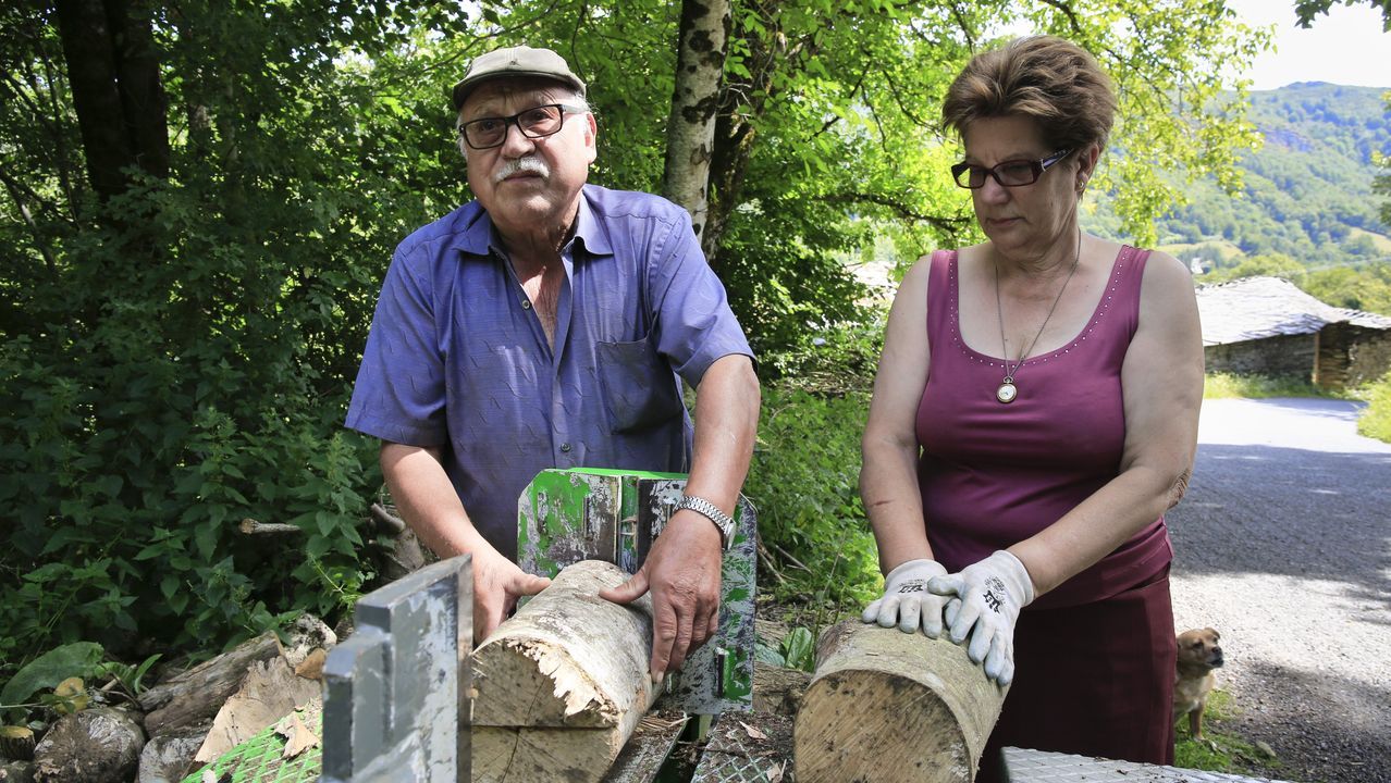 Santiago e Mara Adelina viven tranquilos en Vilela, en plena Serra do Courel
