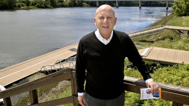 Juan Manjuel Diz Guedes, cuando se presentó como candidato por Cs para la alcaldía de Tui, hace un año