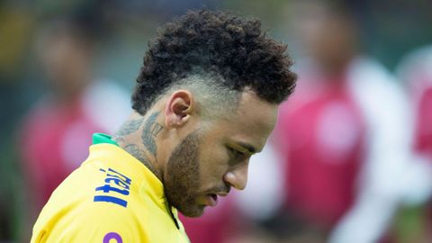 Neymar, con la seleccin de Brasil