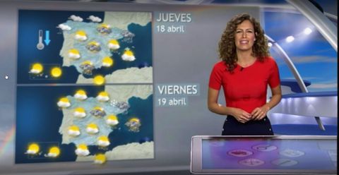 En la previsin de Mediaset para este viernes no se muestra la diferencia entre Galicia y el resto de Espaa. Los smbolos de chubascos, con sol, nube y lluvia aparecen en todas las comunidades