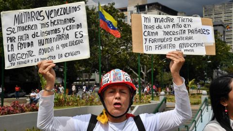 Los opositores al rgimen de Maduro salieron a las calles para exigir el fin de la crisis y respaldar al autoproclamado presidente Juan Guaid