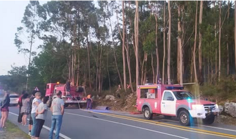 Incendio en Catoira