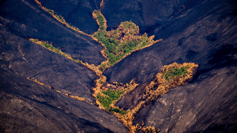 Los grandes incendios de Galicia desde el aire