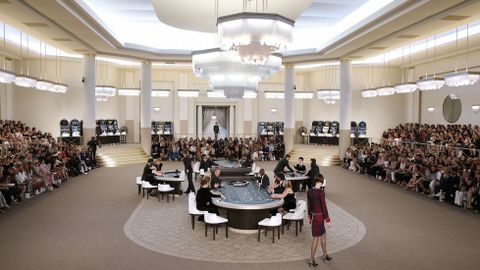 El «Grand Palais» de París convertido en un gran casino para inspirar la nueva colección de Chanel