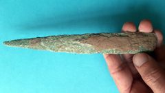 El Pual de Quirs, una pieza de la edad del Bronce antiguo (hace unos 4.000 aos) encontrada en la sierra de La Sobia, Quirs, Asturias.