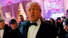 Donald Trump, en su fiesta de fin de año en Mar-a-Lago