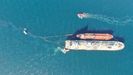 El fuel desbordó del mercante Gas Venus cuando repostaba en la bahía de Gibraltar