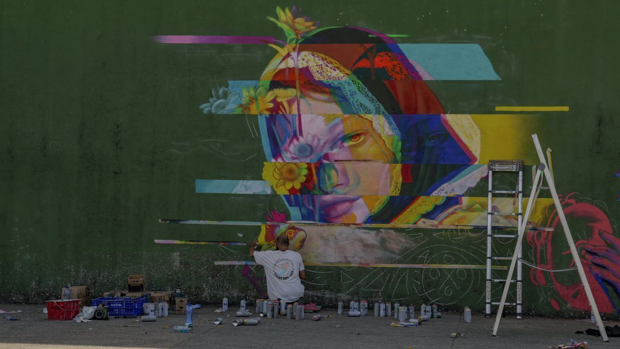 A Liga Nacional de Graffitis celebrouse o pasado setembro e foi unha das actividades enmarcadas no proxecto Sarria Acendida.
