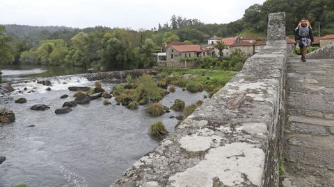 El ro Tambre (en la foto, en A Ponte Maceira), increment su caudal un 50 % con las lluvias de los ltimos das