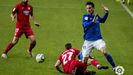 Borja Snchez durante el Real Oviedo-Fuenlabrada