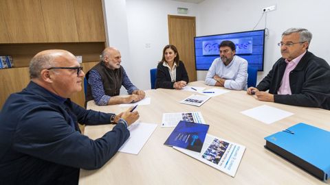 Reunión de Baltar y Cabezas con los alcaldes de Alicante, Estepona y Pozuelo de Alarcón.