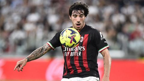 Sandro Tonali, in the match with Milan.