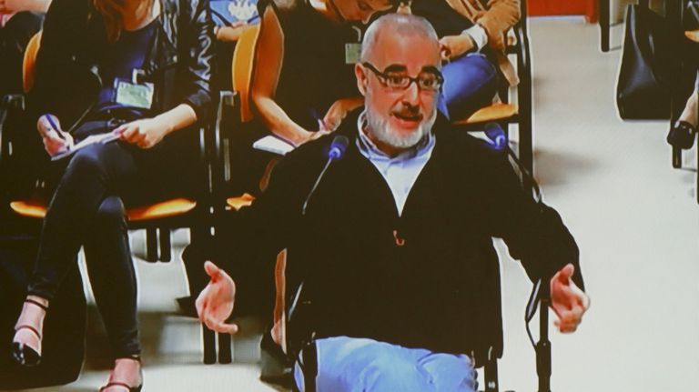 Alfonso Basterra, durante su declaración en el juicio por el asesinato de Asunta.