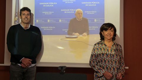 La Voz de Galicia reunió a tres hematólogos para hablar de la nueva terapia con CAR-T: Víctor Noriega (Chuac), José Luis Bello (del CHUS, vía telemática) y Carmen Albo (Chuvi)