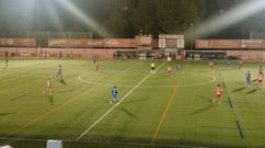 Momento del partido entre el Manresa y el Real Oviedo