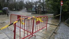 El Concello cerr este viernes el acceso a todos los parques de Santiago como medida de seguridad frente al temporal