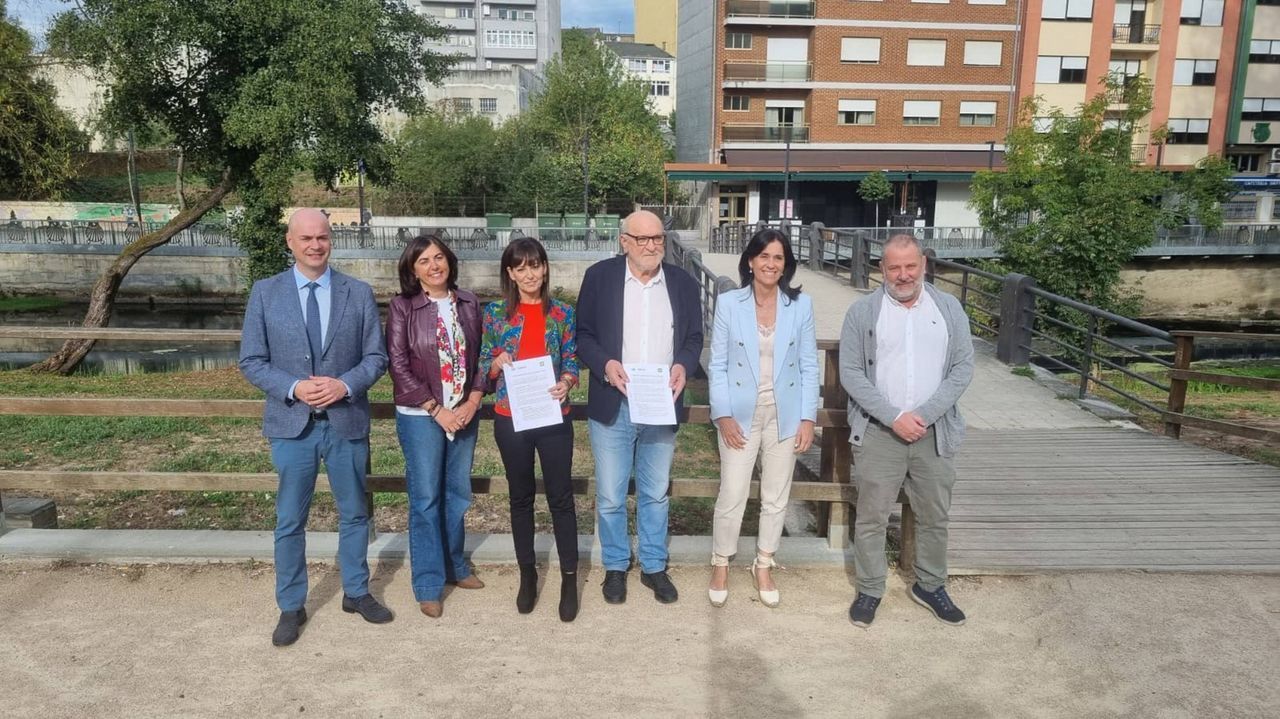Imagen del acuerdo firmado entre el PP y Camia Sarria el pasado sbado