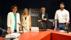 Carmen da Silva (BNG), Verónica Martínez (Sumar), Álvaro Díaz-Mella (Vox) y Luis López (PSOE)