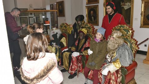 Recepcin de los Reyes en el Museo Fernando Blanco de Cee