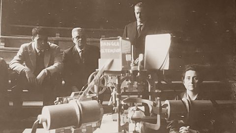 En una imagen de archivo en Pars, en el aula Pasteur con el Vigoscopio