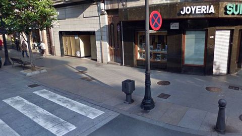 Esquina de la calle Asturias con Donato Arg�elles, en Gij�n