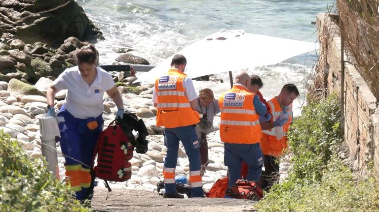 Muere un surfista norteamericano de 64 años en Oia tras desaparecer en el agua en Portosenín
