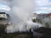 El humo era visible en todo Carballo